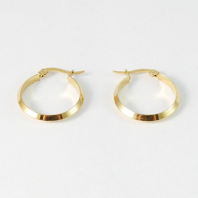 ARR0158  ARRACADA DORADA 25MM