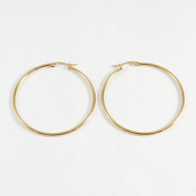 ARR0167  ARRACADA DORADA 50MM