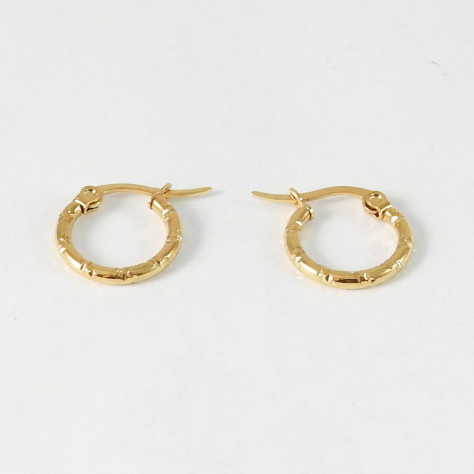 ARR0198  ARRACADA DORADA 15MM