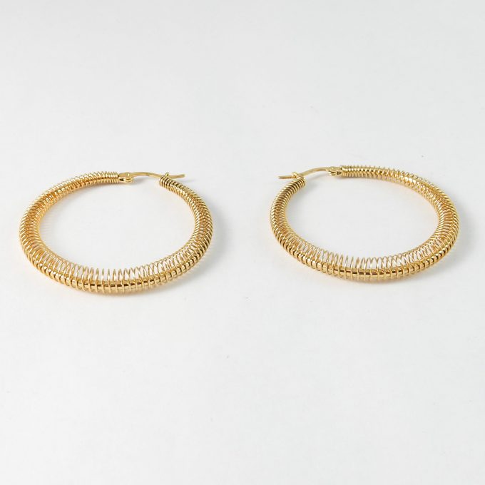 ARR0218  ARRACADA DORADA 45MM