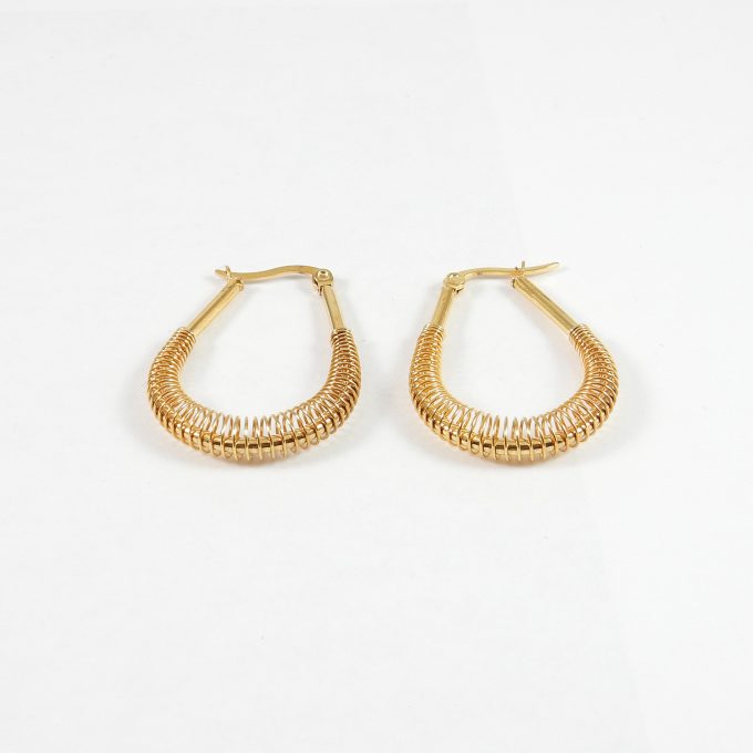 ARR0238  ARRACADA DORADA 35MM