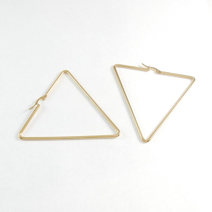 ARR0250  ARRACADA DORADA 60MM