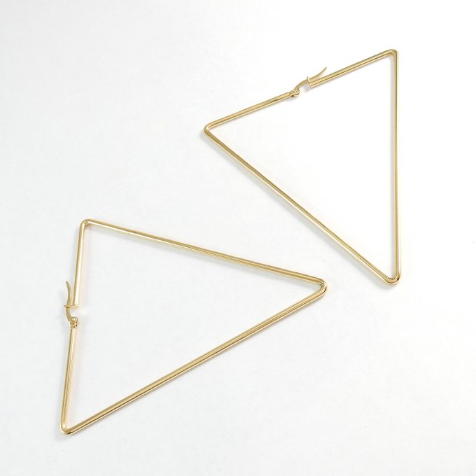 ARR0252  ARRACADA DORADA 80MM