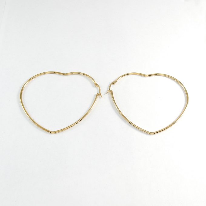 ARR0263  ARRACADA DORADA 70MM