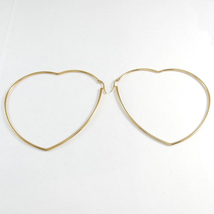 ARR0264  ARRACADA DORADA 80MM