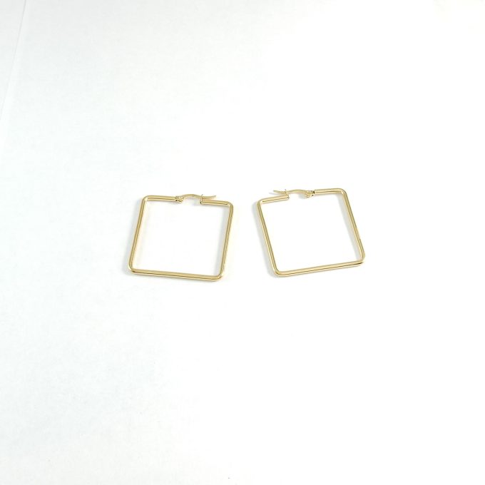 ARR0272  ARRACADA DORADA 40MM