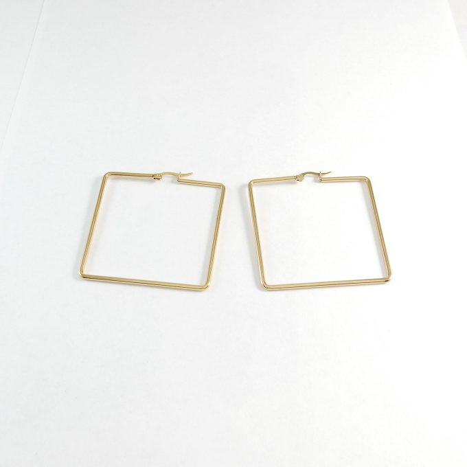 ARR0274  ARRACADA DORADA 60MM