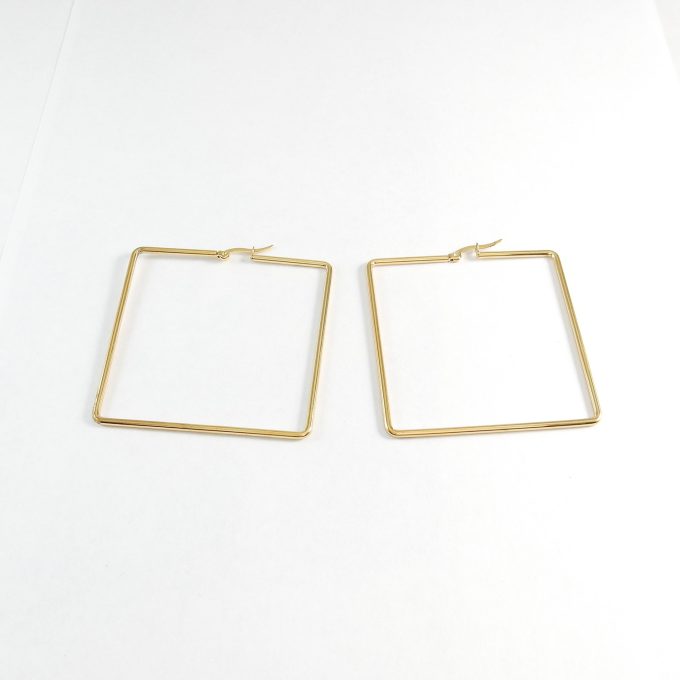 ARR0275  ARRACADA DORADA 70MM