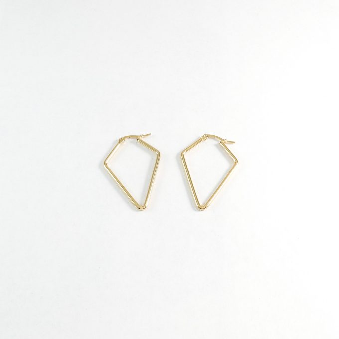 ARR0283  ARRACADA DORADA 30MM