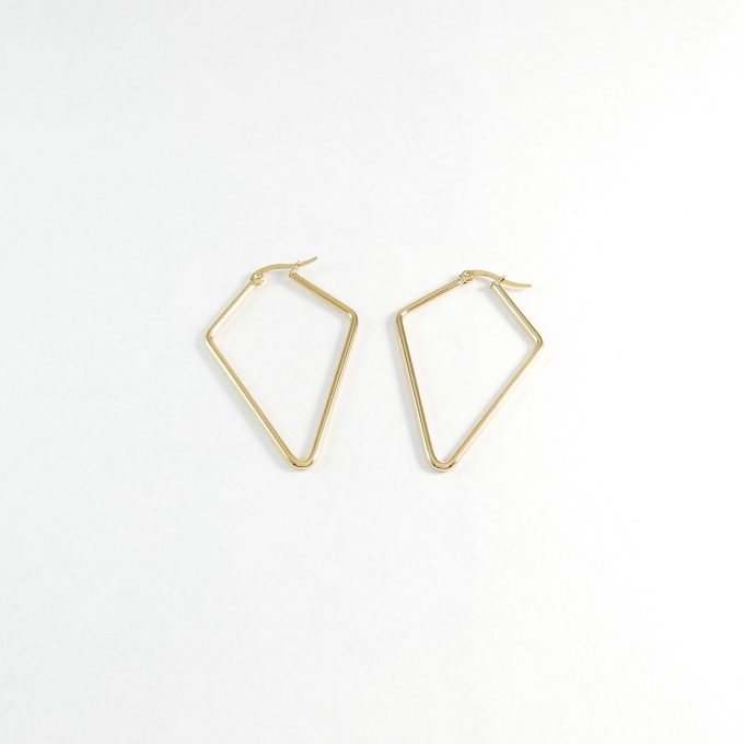 ARR0284  ARRACADA DORADA 40MM