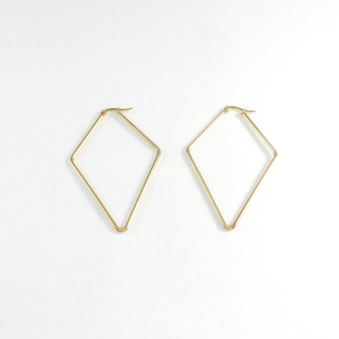 ARR0286  ARRACADA DORADA 60MM