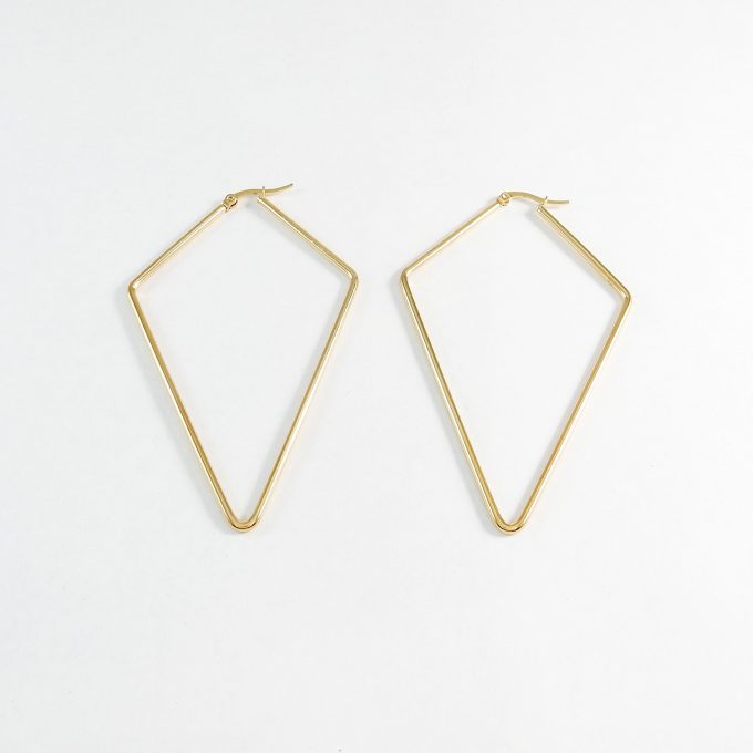 ARR0287  ARRACADA DORADA 70MM