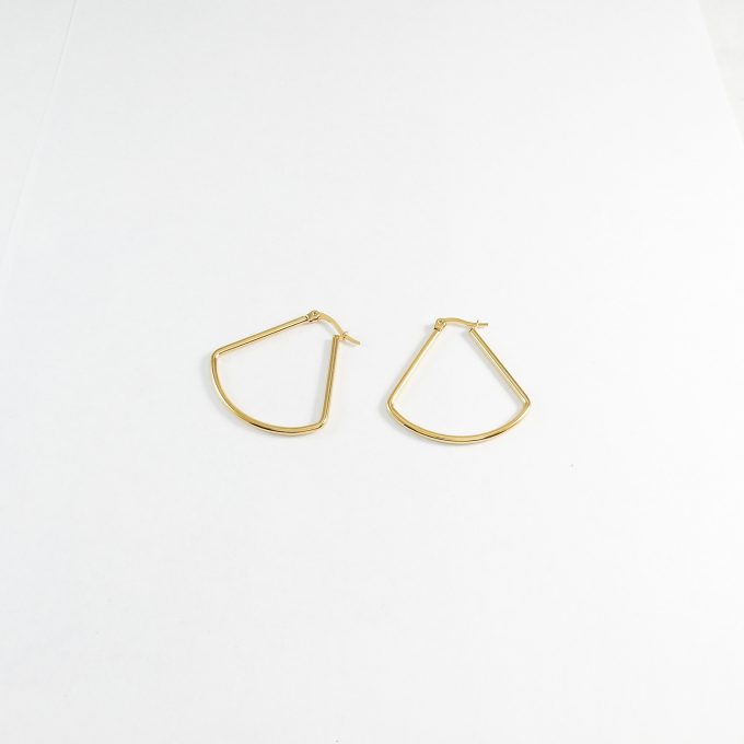 ARR0295  ARRACADA DORADA 30MM