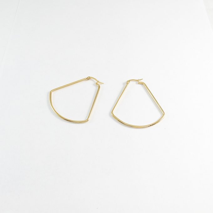 ARR0296  ARRACADA DORADA 40MM