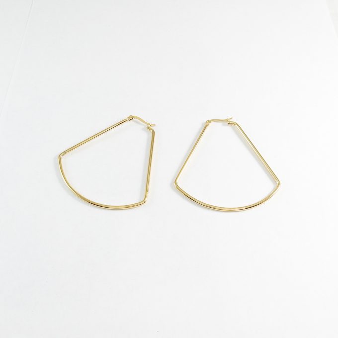 ARR0297  ARRACADA DORADA 50MM