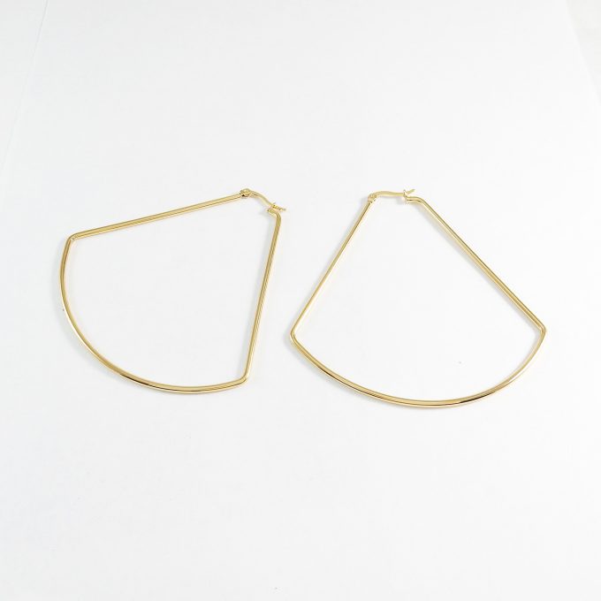 ARR0299  ARRACADA DORADA 70MM