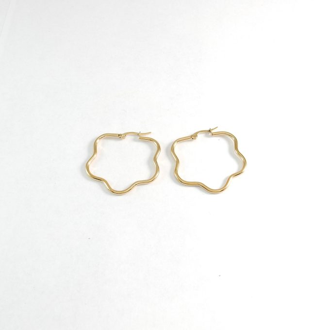 ARR0307  ARRACADA DORADA 30MM