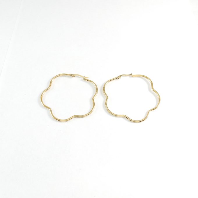 ARR0309  ARRACADA DORADA 50MM