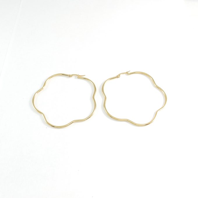 ARR0310  ARRACADA DORADA 60MM