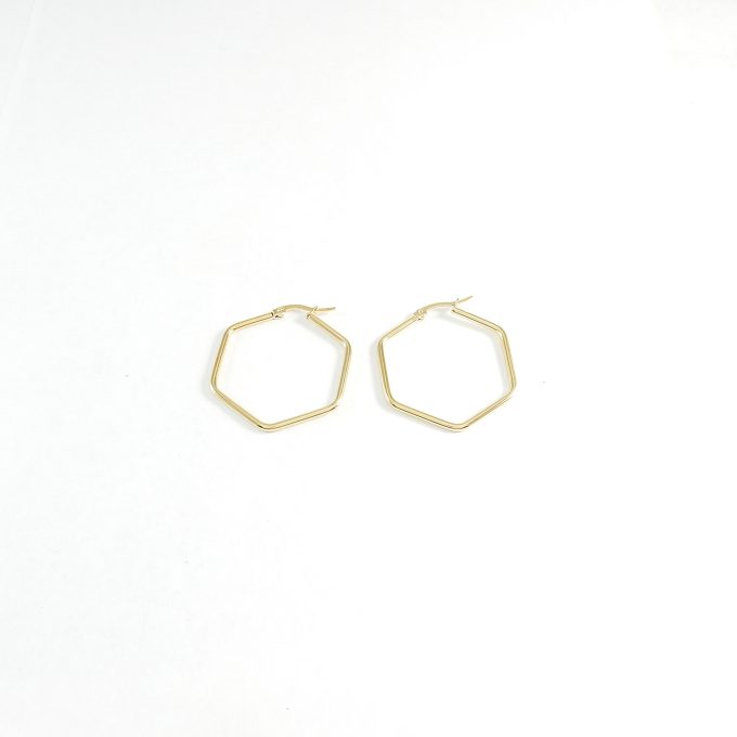 ARR0319  ARRACADA DORADA 30MM