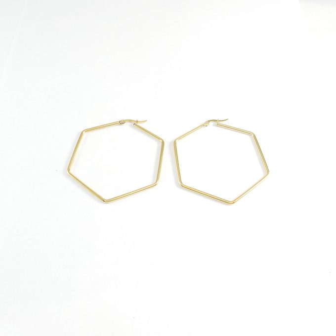 ARR0321  ARRACADA DORADA 50MM