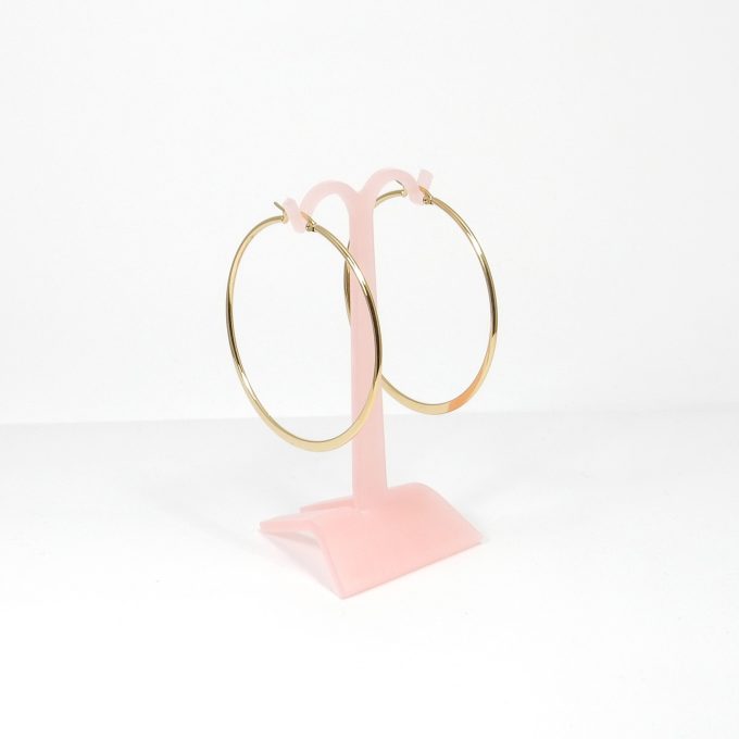 ARR0393-50  ARRACADA DORADA 50MM