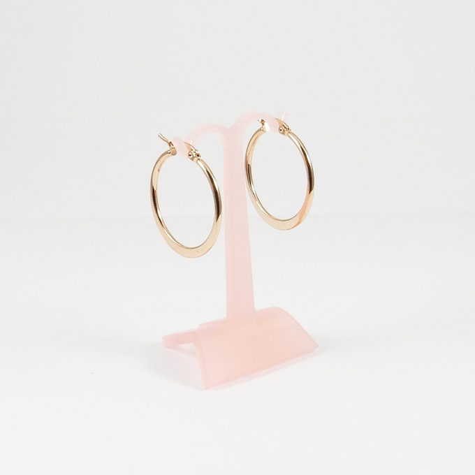 ARR0394-30  ARRACADA ROSA 30MM