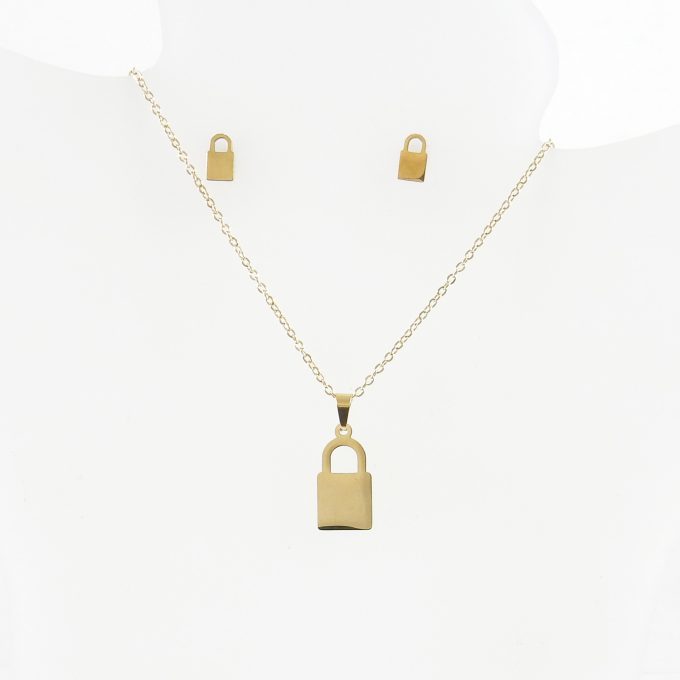 J2403  JUEGO DORADO CON CADENA