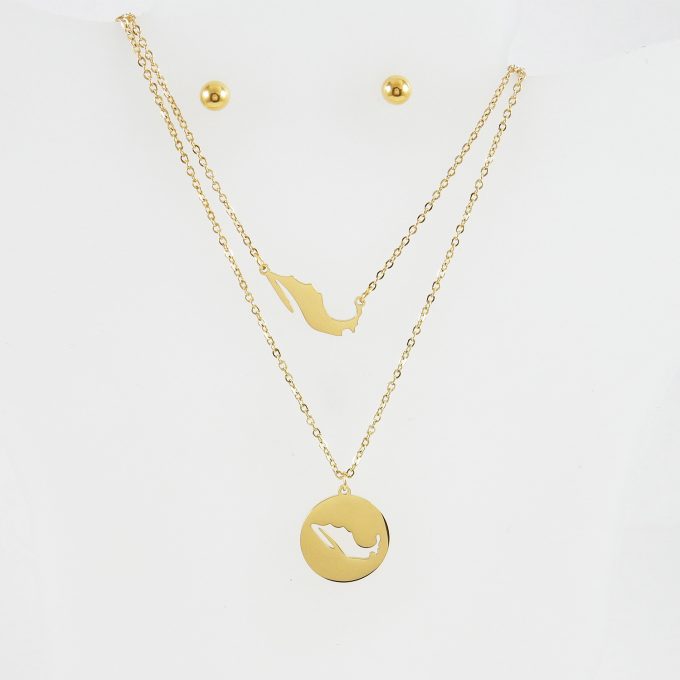 J2987  JUEGO DORADO C/CADENA