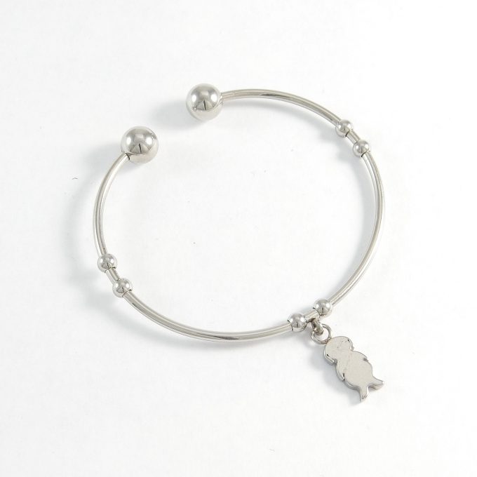 P2195  BRAZALETE ACERO C/DIJE