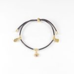 P2962  PULSERA CON DIJES DORADA