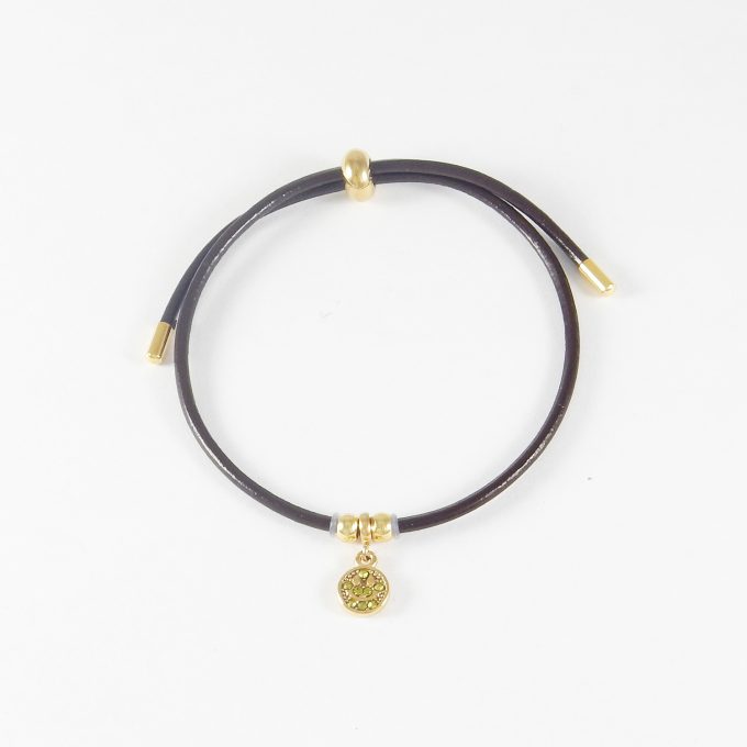 P2974  PULSERA CON DIJE DORADO
