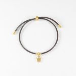 P2975  PULSERA CON DIJE DORADO