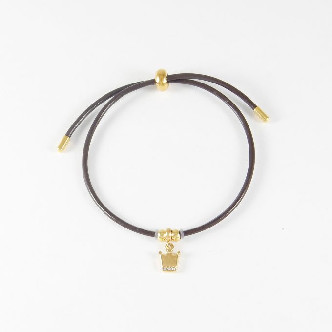 P2975  PULSERA CON DIJE DORADO