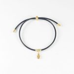 P2997  PULSERA CON DIJE DORADO