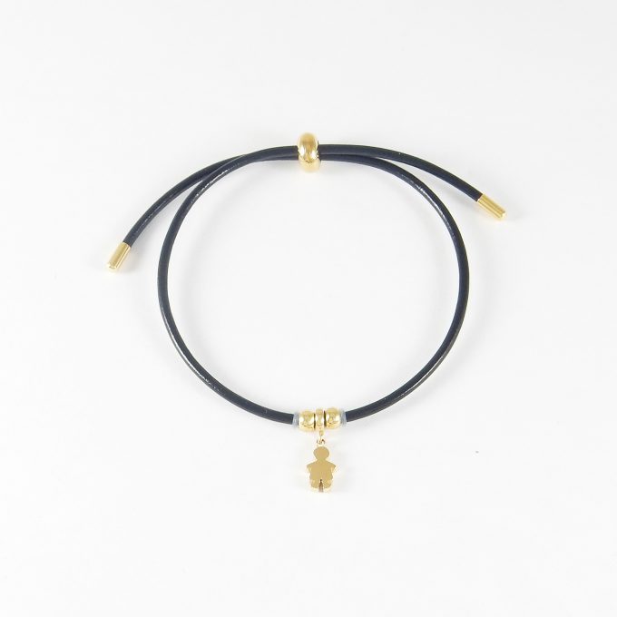 P2997  PULSERA CON DIJE DORADO