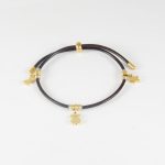 P3004  PULSERA CON DIJES DORADA