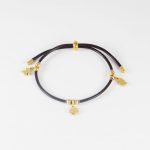 P3005  PULSERA CON DIJES DORADA
