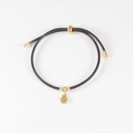 P3015  PULSERA CON DIJE DORADO