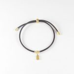 P3016  PULSERA CON DIJE DORADO