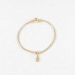P3047  PULSERA CON DIJE DORADO