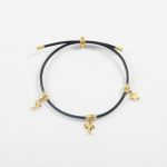 P3053  PULSERA CON DIJES DORADA