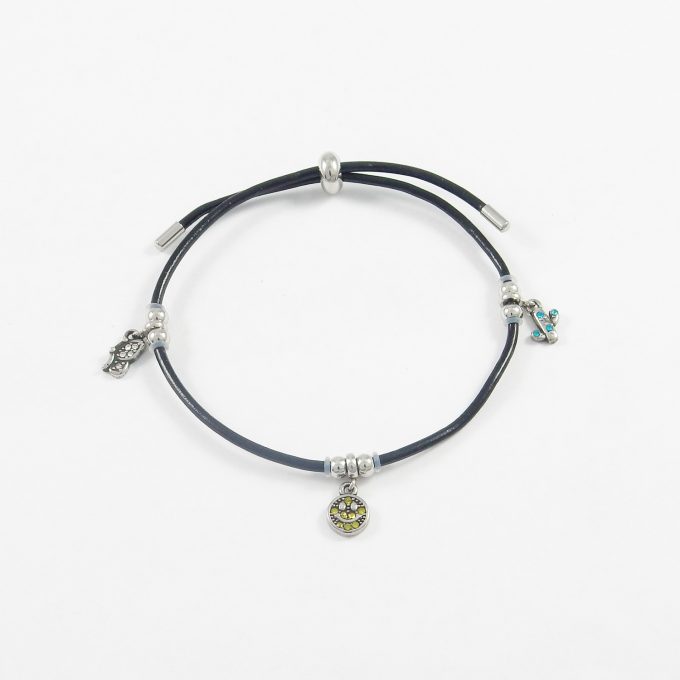 P3062  PULSERA CON DIJES ACERO