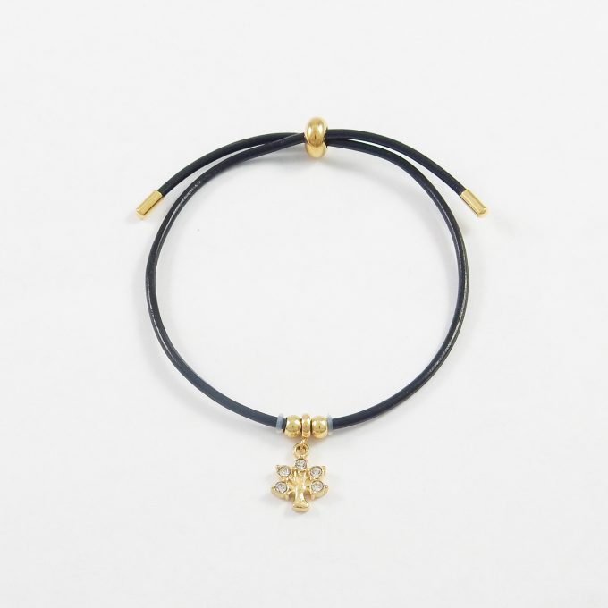 P3069  PULSERA CON DIJE DORADO