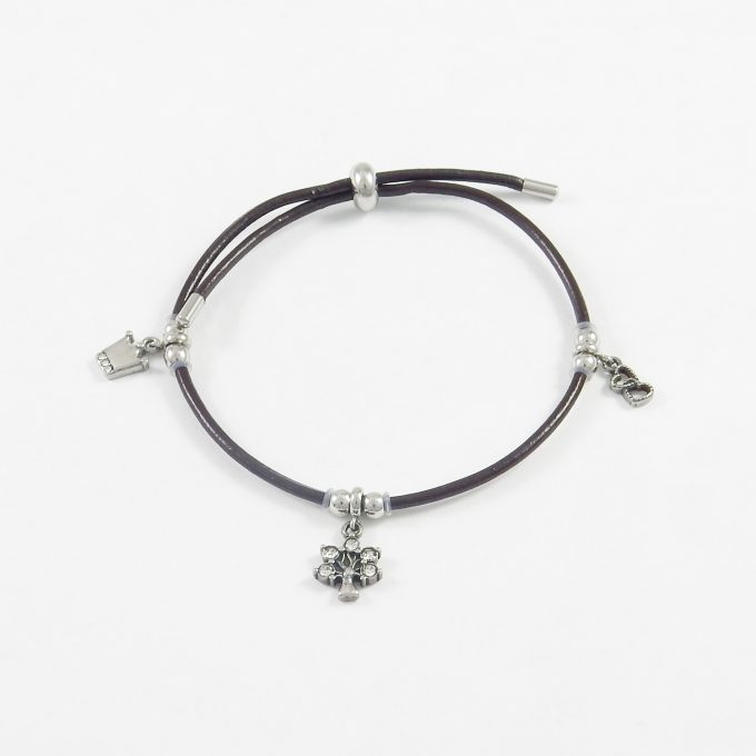 P3096  PULSERA CON DIJES ACERO