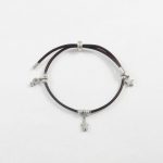 P3097  PULSERA CON DIJES ACERO