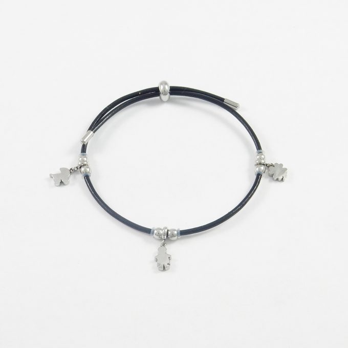 P3104  PULSERA CON DIJES ACERO