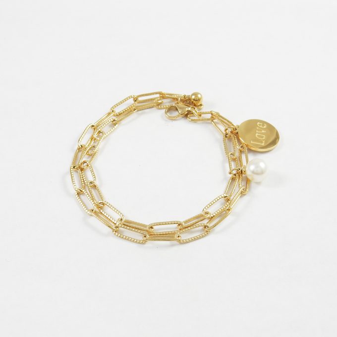 P3595  PULSERA DORADA