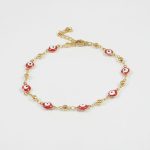 T0071  TOBILLERA DORADA