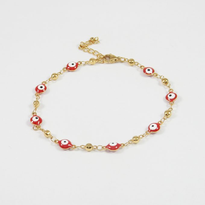 T0071  TOBILLERA DORADA